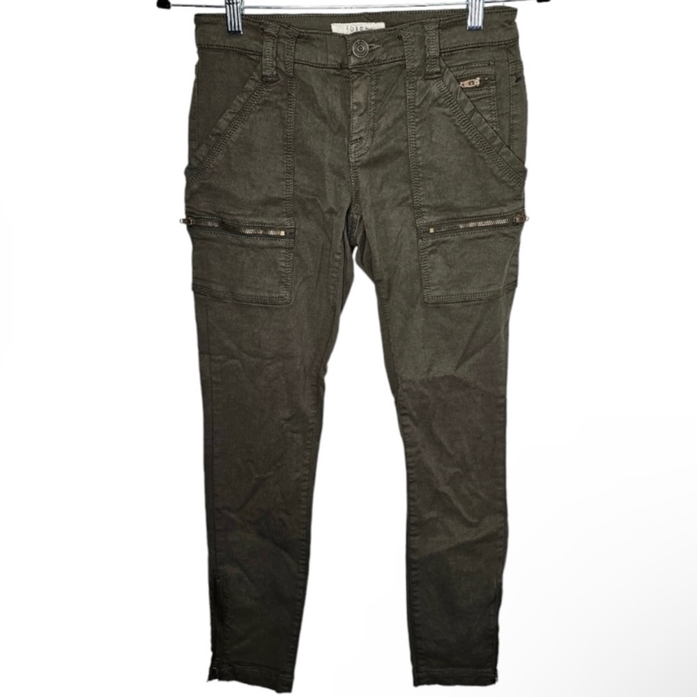 Joie Jeans Park Skinny Green Cargo Utility Style Pants Gorpcore